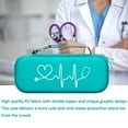thumbnail image 6 of BOVKE Stethoscope Case fits 3M Littmann Classic III, Lightweight II S.E, MDF Acoustica Deluxe Dual Head, Cardiology IV, Stethoscope Holder with Pocket for Nurse Accessories for Work, Emerald, 6 of 6