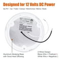 thumbnail image 5 of Facon 4-1/2'' LED RV Puck Light Super Slim Under Cabinet Light, 2-Packs Surface Mount Ceiling Dome Light with Push Switch, 12V DC Interior Light for RV Camper Trailer, 5 of 8