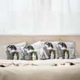 thumbnail image 3 of Ambesonne Modern Throw Pillow Cover 4 Pack, Fashion Model Paris Girl, 16", Grey White, 3 of 6