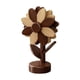 thumbnail image 2 of Posavasos de madera de 3 piezas para bebidas, protección para la mesa, mantel individual de madera con diseño de girasol B, 2 of 9