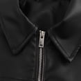 thumbnail image 5 of Vinsonshop Leather Jacket Women Motorcycle Jacket Women Casual Outerwear Womens Jackets Casual Outerwear for Women Womens Coats and Jackets Full Zip Jacket Black L, 5 of 9