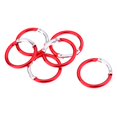 thumbnail image 1 of Almencla 6 Pcs Crochets Ronds en Aluminium Sp Porte-Clés Mousqueton Rouge, 1 of 7