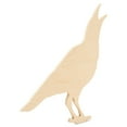 thumbnail image 2 of Raven Wooden Cutout 12 x 11 Inches, 3 Unfinished Birch Wood Animal Cutouts for Halloween Decor and DIY Crafts, by Woodpeckers, 2 of 7