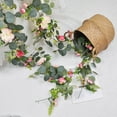 thumbnail image 4 of Decoración de enredadera artificial, guirnalda de hojas verdes de imitación, decoración de pared de ratán, arreglo floral de seda, decoraciones para el hogar, bodas, fiestas, simulación de plantas de, 4 of 7
