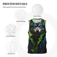 thumbnail image 3 of Sikiie Realistic Style Wolf Warrior Basketball Jersey Reversible Men's Mesh Athletic Sports Shirts Training Practice S-4XLLarge, 3 of 6