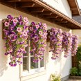 thumbnail image 5 of Fmbmuo Outdoor Artificial Hanging Flowers Lifelike Pansy Plants for Courtyard Garden Patio Balcony Decor Home Decor Wall Decor,Multicolor, 5 of 5