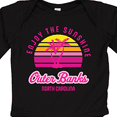 thumbnail image 4 of Inktastic Summer Enjoy the Sunshine Outer Banks North Carolina in Pink Boys or Girls Long Sleeve Baby Bodysuit, 4 of 5