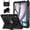 Black, variant on Rugged Case for Apple iPad Air 13 Inch M4 M3 M2 2026/2025/2024, Heavy Duty Tablet Case with Kickstand, Pencil Holder & Detachable Shoulder Strap, Purple+Gold