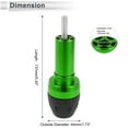 thumbnail image 4 of 10mm Motorcycle Slider Frame Aluminum Alloy Plastic Wheel Fairing Protection Crash Pad Protector Guard 44mm 137mm Bolt Green 1 Set, 4 of 7