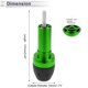 thumbnail image 4 of Protector de guardabarros de aleación de aluminio de 10mm, slider de marco de motocicleta, protección contra choques, pad de protección, 44mm, 137mm, tornillo verde, 1 juego, 4 of 7