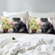 thumbnail image 5 of Juego de Cama para Niñas Niños Kawaii Negro Gato Funda Nórdica, Negro Animal Print, 5 of 5