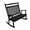 Black, variant on Keystone Amish Co. Classic Poly Composite Double Rocker, 4-Foot, Weathered Wood