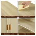 thumbnail image 4 of KEINXS Fabric Cabinetry Kitchen Storage, Wine Cooler, Dining Room, Hallway, Cabinet Console, Feature Cabinets with Fabric Trim Doors (Natural, 31.5"LX 15.8"WX 34.6"H), 4 of 4