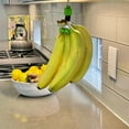 thumbnail image 3 of Banana Bungee, Green Banana Fruit Under Cabinet Hanger, Hook Alternative Storage Solution, Screw Anchor, Patented, Made in USA, 3 of 9