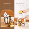thumbnail image 3 of Sykixib 8-Pack Stainless Steel Snack Containers with Lids – 6 Square Snack Containers, 2 Round Sauce Cups & Utensil Set (Spoon + Fork) – Leakproof, Reusable Containers for Snacks, Condiments, 3 of 12