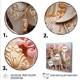 thumbnail image 3 of Designart "Jaipur Elephants Indian Art II" People Wall Art - Global White Indian Art Hallway Wall Art Decor, 3 of 6