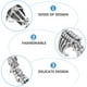 thumbnail image 2 of Anillo articulado de dedo completo estilo gótico, ajustable, abierto, para cosplay, fiesta o disfraz., 2 of 8