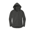 thumbnail image 3 of District  Women's Perfect Weight  Fleece Drop Shoulder Full-Zip Hoodie DT1104 - XL Charcoal, 3 of 4