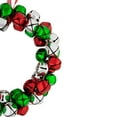 thumbnail image 3 of Northlight Jingle Bell Christmas Wreath - 9" - Red, Silver, Green, 3 of 4