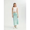 thumbnail image 2 of Satin High Waist Maxi Skirt, 2 of 5
