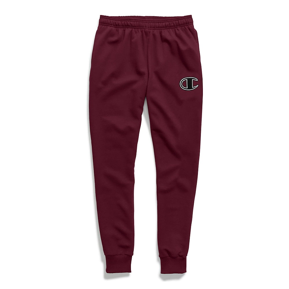 Champion - Champion Men's Powerblend Fleece Joggers, C Logo With White Chainstitch - Walmart.com