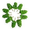 thumbnail image 3 of Naiovety Paquete de 10 árboles artificiales de plástico para manualidades, plantas falsas simuladas, suministros de adorno de paisaje para el Decoración del hogar, 3 of 6