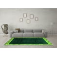 thumbnail image 3 of Ahgly Company Indoor Square Oriental Green Asian Inspired Area Rugs, 5' Square, 3 of 4