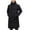 825-Black, variant on Men's Mid Length Puffer Jacket with Hood Winter Warm Hooded Outerwear Quilted Jacket Zip Up Cotton Padded Coats Waterproof Long Coat