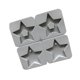 thumbnail image 1 of Molde de silicona para decoración de pasteles con forma de estrella de corazón amoroso de azúcar de caramelo de chocolate de 4 ranuras Scienceny JJ22040-02, 1 of 3