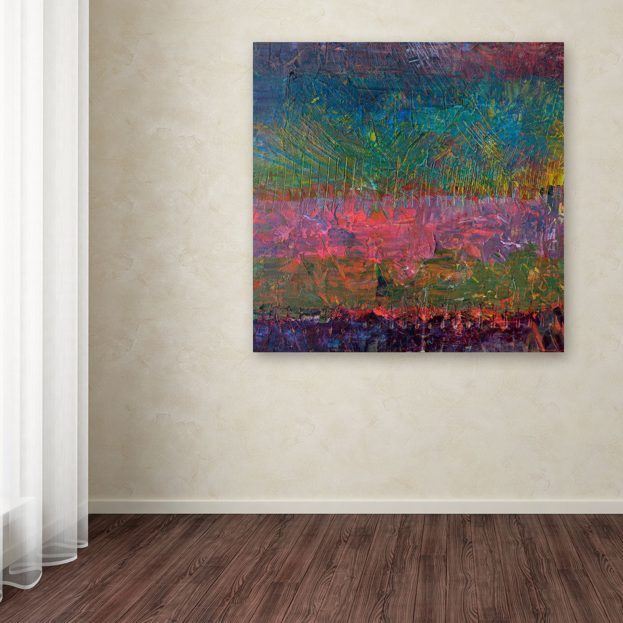Trademark Fine Art "Wildflowers" Canvas Art by Michelle Calkins