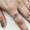 thumbnail image 4 of Natural Sunstone Ring, Fire Sunstone Gemstone Ring, Tiny Bohemian Ring, 925 Sterling Silver, Designer Womens Ring, Christmas Thanksgiving, Handmade Statement Jewelry, Natural Sunstone, 4 of 8