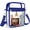 Blue, variant on Clear Bag Stadium Approved,Clear Crossbody Purse Bag, with Adjustable  Strap for Women, With front pocket