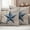 Blue, variant on Texas Star Vintage Outdoor Waterproof Pillow Covers, Red Retro Berry Wooden Decorative Square Throw Pillowcase Sofa Cushion Sham for Patio/Couch/Chair, 16"x16" 2 Pack