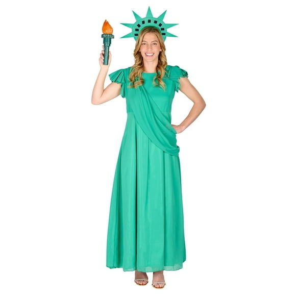 Disfraz Orion Disfraces Estatua de la Libertad para adultos, talla grande