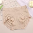 thumbnail image 3 of Aayomet Culottes pour Femmes Taille Haute Culottes Bikini Unies (Rouge Melon D\'eau, Taille Unique), 3 of 5
