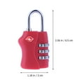 Portable TSA Approved Security Luggage Lock 3 Combination Password