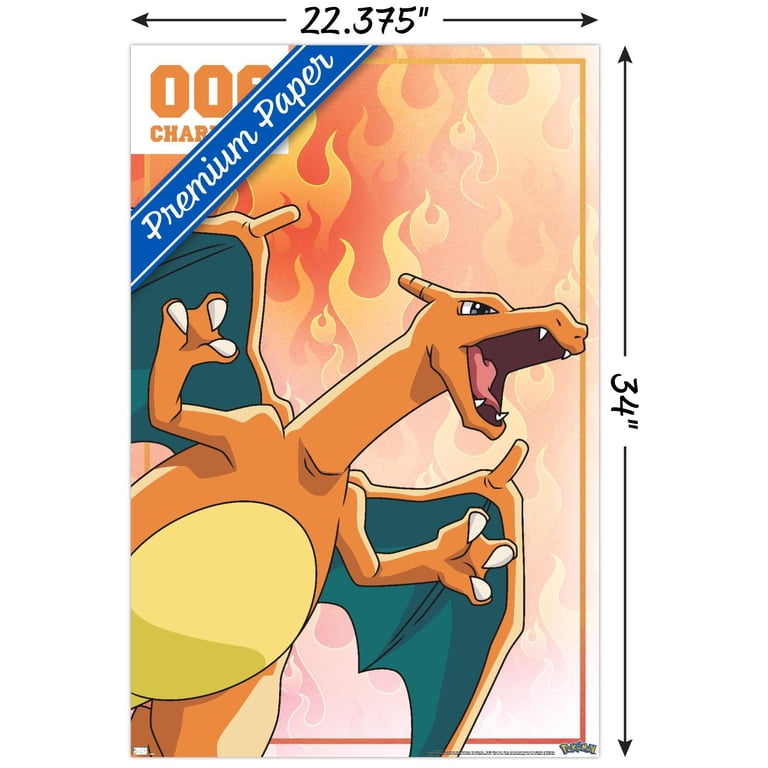 Pokémon - Charizard 006 Wall Poster, 22.375