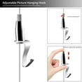 thumbnail image 2 of 4-Pack Picture Hanging Wire Invisible with Adjustable Photo Hook + S Metal Hook for Picture Rail Frame Hanging System Art Gallery Picture Display Kit (1M), 2 of 7