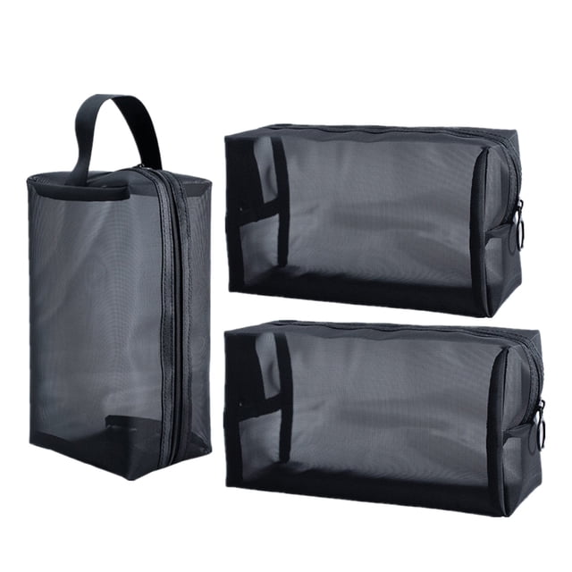 3 bolsas de aseo de moda, bolsa de almacenamiento de cosméticos, bolsas organizadoras de cosméticos