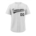 thumbnail image 1 of Personalize Men Women Youth Baseball Jersey Button Down Sports Tee Laser Printed Sublimation Letter Number Big Size, 1 of 7
