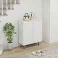 thumbnail image 2 of HOMCOM Armoire à Chaussures, Armoire de Rangement pour Chaussures à Fini Très Lustré, Blanc, 2 of 10