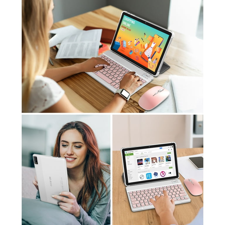 FITIFUN Android 14 Tablet 10.1 inch Tablet, 8GB RAM+32GB ROM+1TB