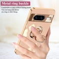 thumbnail image 4 of Compatible with Google Pixel 8 Case with Ring Holder Black, Aesthetic Slim Google Pixel 8 Phone Case Silicone Soft Cover Shockproof Luxury with Kickstand (Pink), 4 of 14