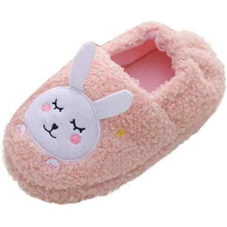

QWZNDZGR Baby Boys Girls Warm Slippers Non Skid Rubber Sole Cute Memory Foam Shark Slides House Slippers Warm Socks for Kids