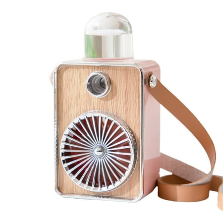 

cdar Handheld Fan USB Charging Night Light Mist Sprayer 3 Levels Adjustable Portable Fan for Outdoor Mini Fan