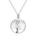 thumbnail image 2 of Collar con colgante de árbol de la vida de plata de ley 925 para mujer, regalo de joyería de compromiso de boda, 2 of 5