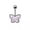 1, variant on Butterfly Heart Belly Button Ring Body Piercing Daisy Dragonfly Navel Ring-10