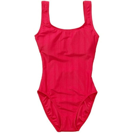 Women's Plus Solid Rib Tank Swimsuit