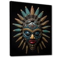 thumbnail image 2 of Designart "African Ethnic Bamileke Facepiece" African Tribal Floater Framed Wall Decor, 2 of 7