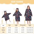 thumbnail image 4 of FORMRS Wearable Blanket Hoodie with Sleeves for Kids Cozy Flannel Sweatshirt, Red Starry Pattern, 4 of 7